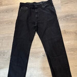 Wrangler Men's Black Straight Jeans